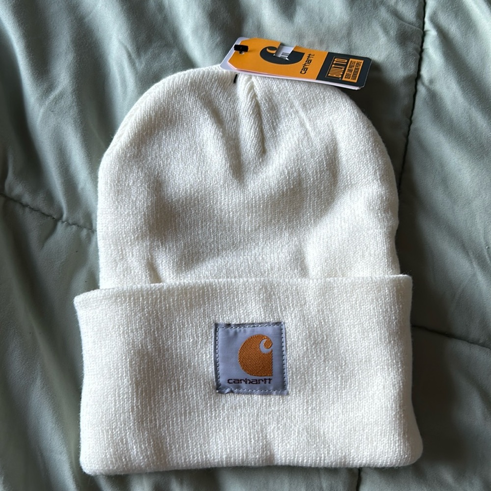 White Carhartt Beanie